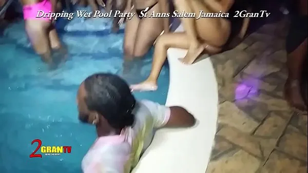 Suuri Pool Party In St Ann Jamaica lämmin putki