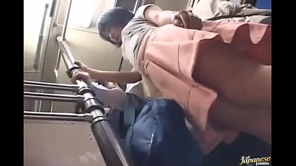 Stort Japanese fuck Public at Train varmt rør