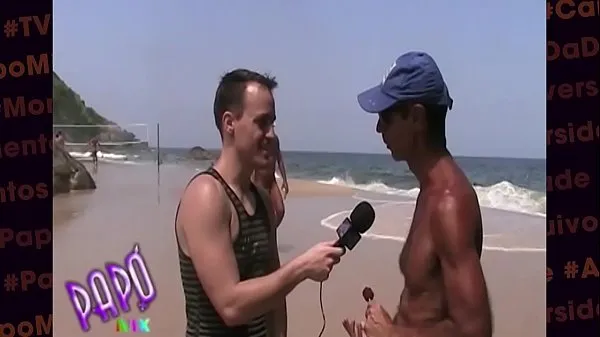 Suuri PapoMix at Abricó Nudism Beach in Rio de Janeiro lämmin putki