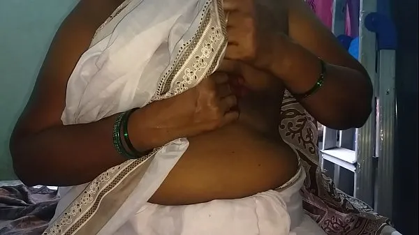 Stort south indian desi Mallu sexy vanitha without blouse show big boobs and shaved pussy varmt rør