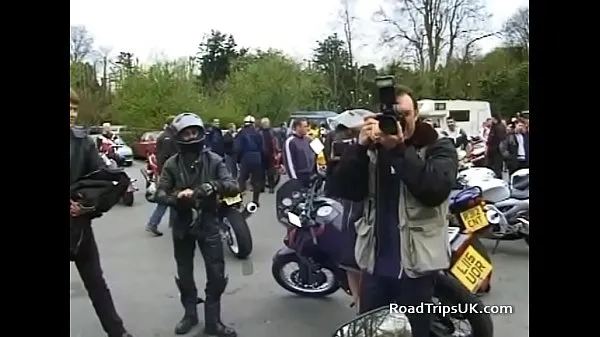 Duża Daring flashing on the roadtrip before an orgy ciepła tuba