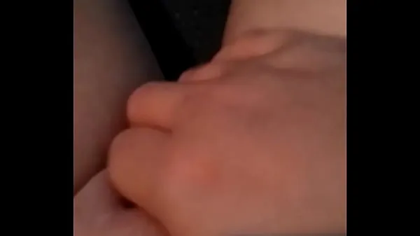 Big Young wife playing siririca in the car shaved pussy warm Tube