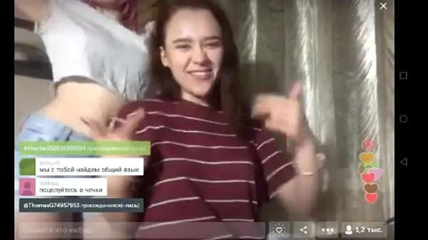 Stort TWO RUSSIAN YOUNG SLUTS IN PERISCOPE varmt rør