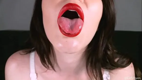 Big Red Lips Mouth Tease by CarlyQueenn warm Tube