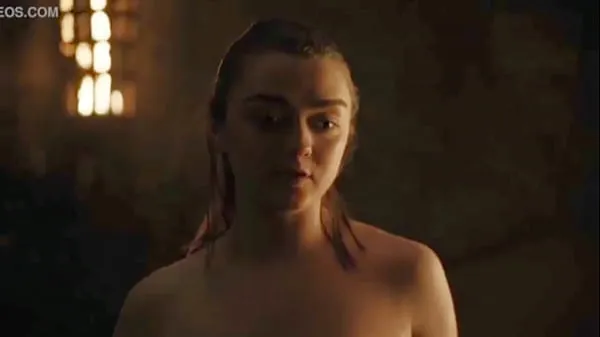 Grande Maisie Williams / Arya Stark Hot Scene - Game Of Thrones tubo quente