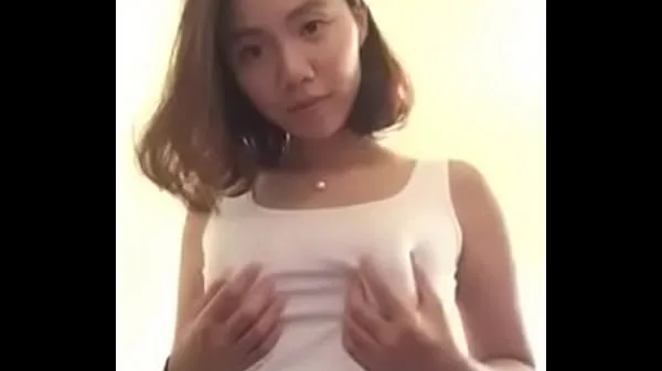 Stort Chinese Internet celebrities self-touch 34C beauty milk varmt rör