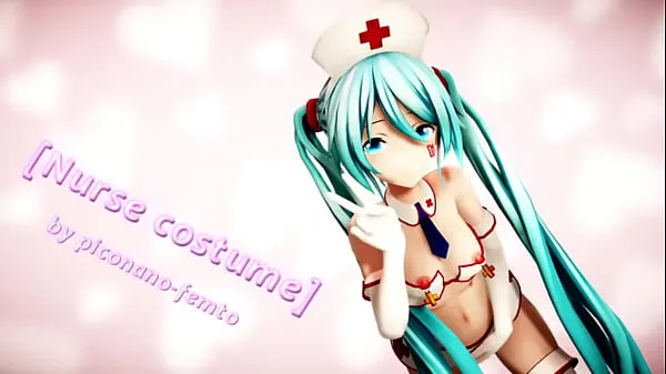 Nagy Hatsune Miku in Become of Nurse by [Piconano-Femto meleg cső
