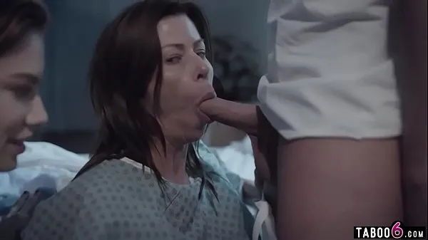 Big Huge boobs troubled MILF in a 3some with hospital staff warm Tube
