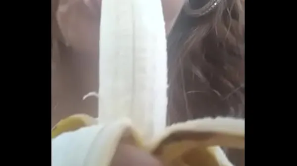 Suuri Eating banana 101 lämmin putki