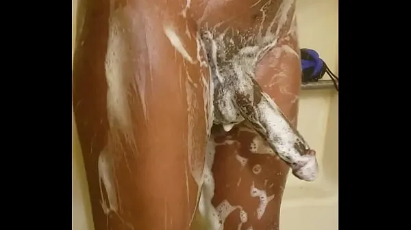 大きなJust jacking off in the shower温かいチューブ
