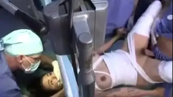 Big patient gets gangbang by doctors warm Tube