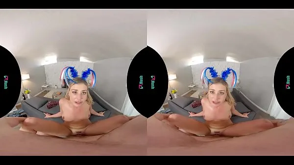 Big Busty blonde sucking and fucking at fourth of July party in virtual reality warm Tube
