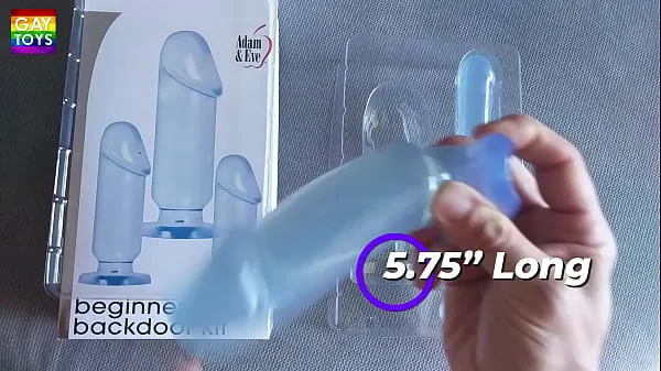 Grande Gay Using Anal Training Plugs tubo quente