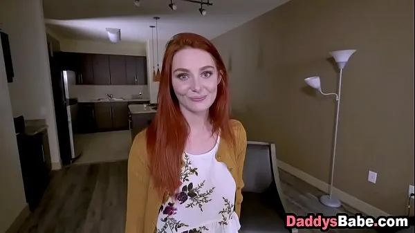 큰 Angry step father fucks redhead stepdaughter and cums on her face 따뜻한 튜브