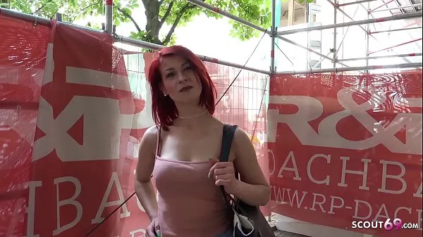 Stort GERMAN SCOUT - Redhead Teen Jenny Fuck at Casting varmt rör
