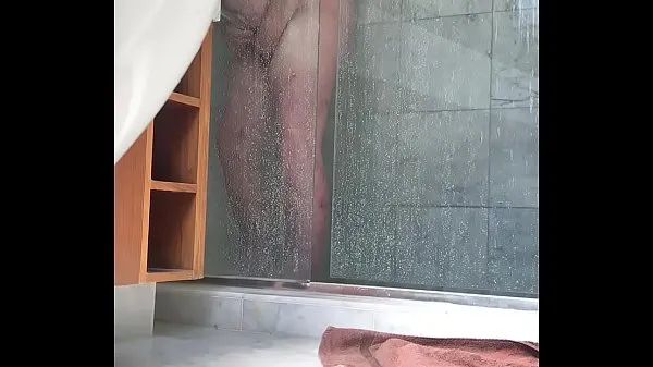 Suuri Fat wife caught masturbating in shower lämmin putki