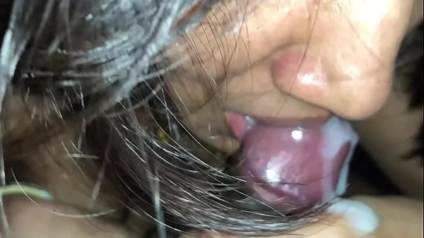 Big Sexiest Indian Lady Closeup Cock Sucking with Sperm in Mouth warm Tube