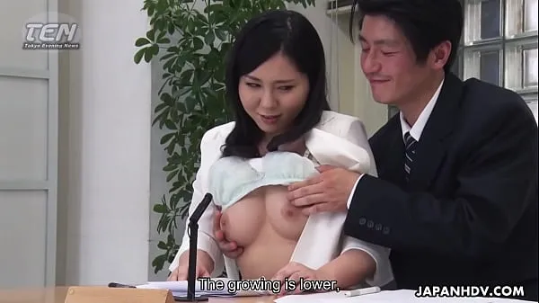Big Japanese lady, Miyuki Ojima got fingered, uncensored warm Tube
