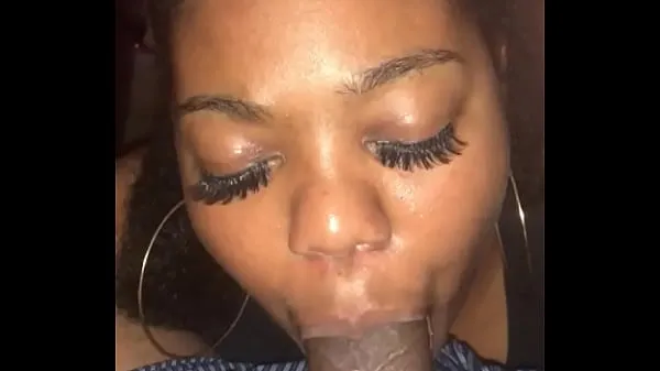 Big Girl drinks Cum warm Tube