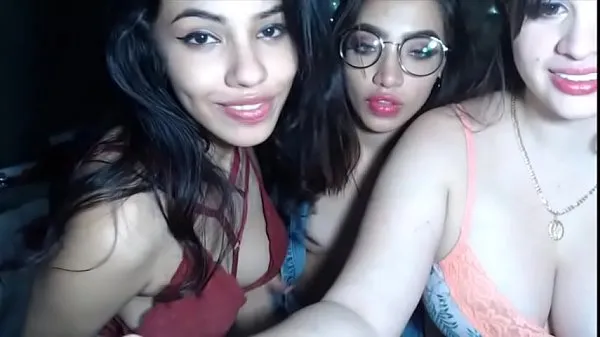 Stort webcam party girls varmt rør