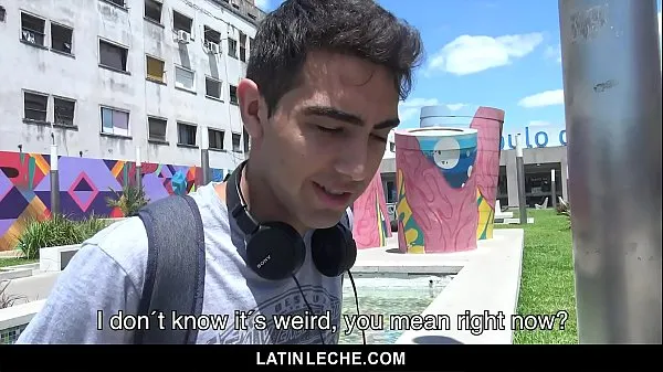 Duża LatinLeche - Straight Stud Pounds A Cute Latino Boy For Cash ciepła tuba