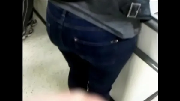 Stort Candid phat ass booty culo whooty butt in jeans varmt rør