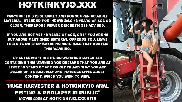Grote Public anal fisting at the farm and prolapse of HKJ warme buis