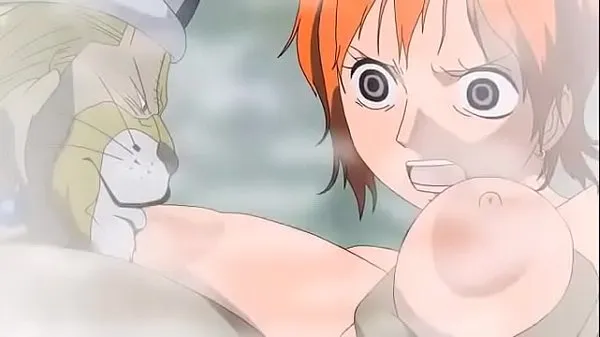 One Piece Hentai Nami is to Suck Tabung hangat yang besar