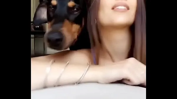Büyük with my pretty dog sıcak Tüp