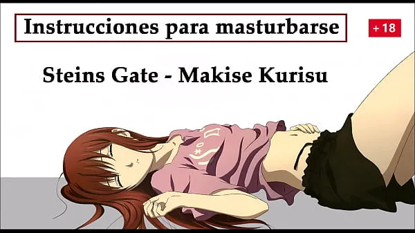 Big Instructions to masturbate with Makise from the anime Steins Gate, she wants your semen for her laboratory warm Tube
