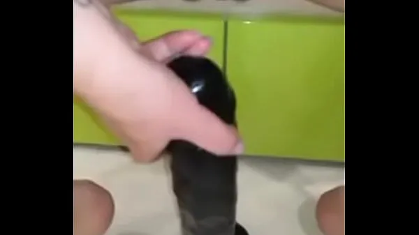 Suuri Huge black dildo lämmin putki