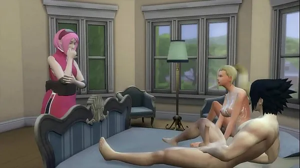 Nagy Sakura Finds her friend Ino with her Husband Sasuke Marriage Room Naruto Porn meleg cső