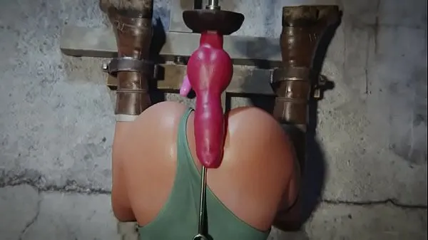 Grote Lara Croft Fucked By Sex Machine [wildeerstudio warme buis