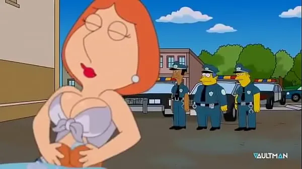 Stort Sexy Carwash Scene - Lois Griffin / Marge Simpsons varmt rør