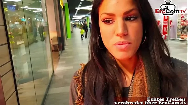 Stort German amateur latina teen public pick up in shoppingcenter and POV fuck with huge cum loads varmt rør