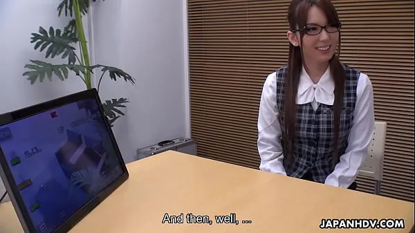 Big Japanese office lady, Yui Hatano is naughty, uncensored warm Tube
