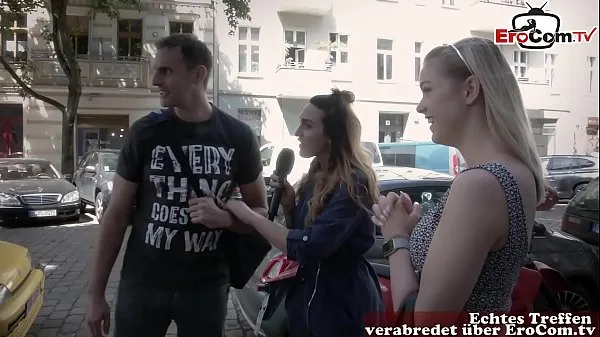 큰 german reporter search guy and girl on street for real sexdate 따뜻한 튜브