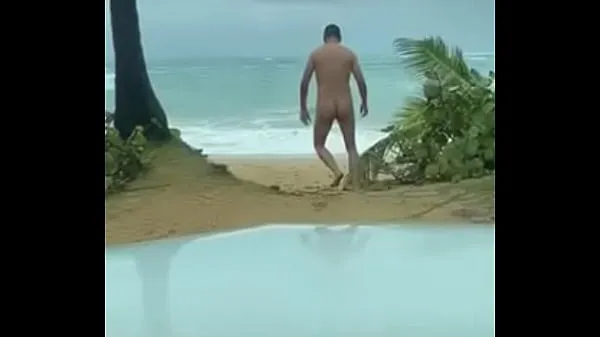 Naked beach nude public أنبوب دافئ كبير