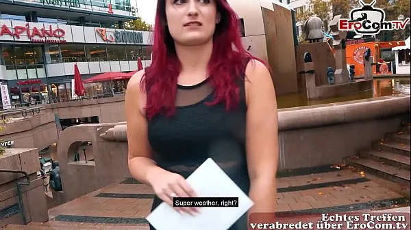 German Redhead student teen sexdate casting in Berlin public pick up EroCom Date Story Tiub hangat besar