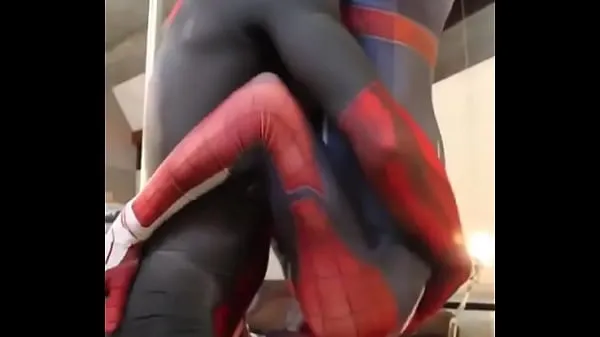 Big Spiderman Blowjob warm Tube