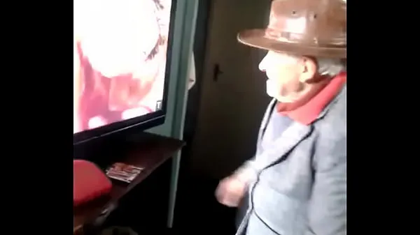 Stort hard cock grandpa varmt rør