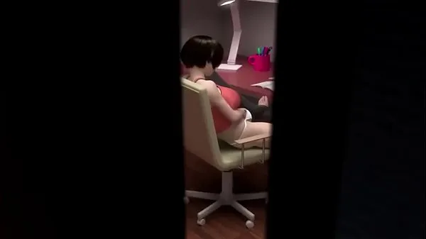 3D Hentai | Sister caught masturbating and fucked Tabung hangat yang besar