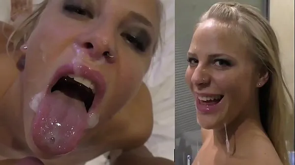 Veľká Lara Cumkitten Fucked By Well Hung Stud - Deep Pussy Fuck & Huge Facial teplá trubica