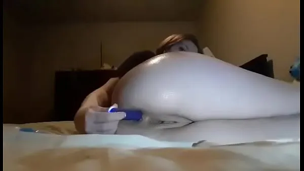 Ống ấm áp Fucking my pussy with my vibrator, hitting EVERY hole lớn