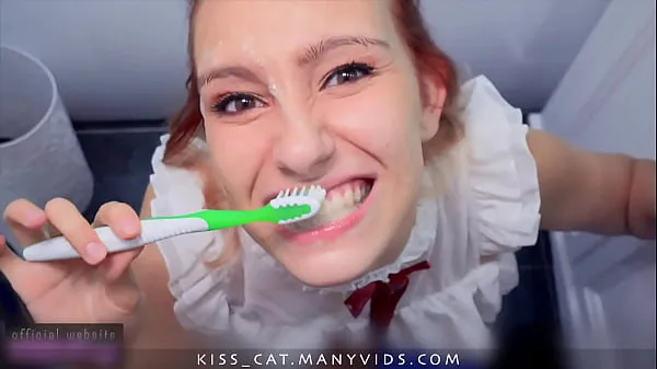 Ống ấm áp I'm Sloppy Sucking with Face Fucking to get Cum for my Teeth lớn