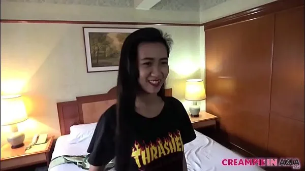 Grote Japanese man creampies Thai girl in uncensored sex video warme buis