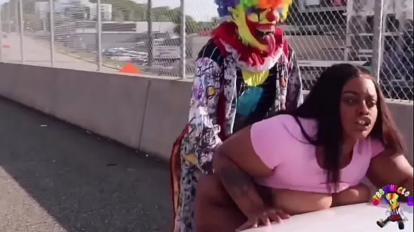 Büyük Gibby The Clown Fucks Juicy Tee On Atlanta’s Most Popular Highway sıcak Tüp