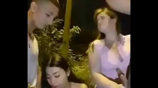 Big Two friends sucking cocks in the street warm Tube