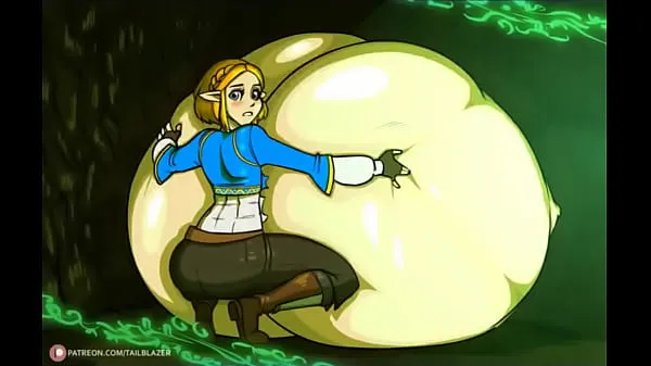 Grande Princess Zelda breast expansion tubo quente