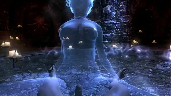 Ghost succumbs to the spells of Necromancer Tabung hangat yang besar